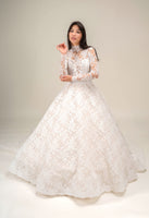 LOOK 16 Luxurious corded French lace bridal gown (Model WG2024-16)