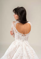 LOOK 16 Luxurious corded French lace bridal gown (Model WG2024-16)