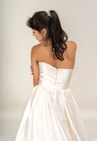 LOOK 12 Luxurious ivory Mikado fabric wedding gown (Model WG2024-12)