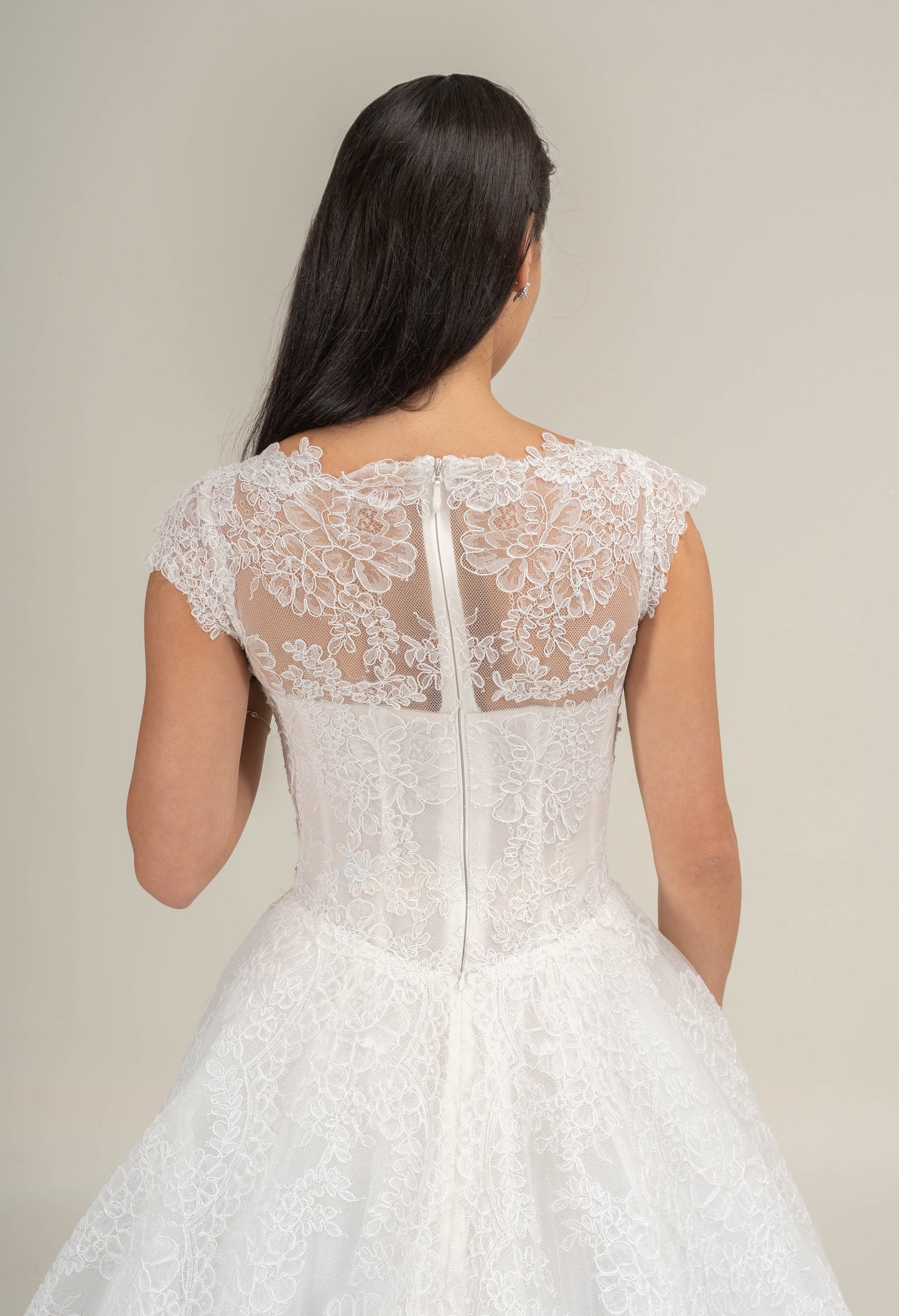LOOK 15 Corded French lace bridal gown (Model WG2024-15)