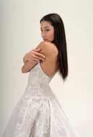 LOOK 18 Straight neckline bridal gown  (Model WG2024-18)