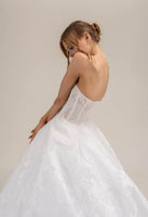 LOOK 9 Straight neckline bridal gown (Model WG2024-09)