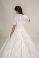 LOOK 5 Corded elegant bridal gown (Model WG2024-05)