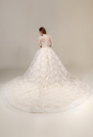 LOOK 7 Luxurious corded French lace bridal gown (Model WG2024-07)